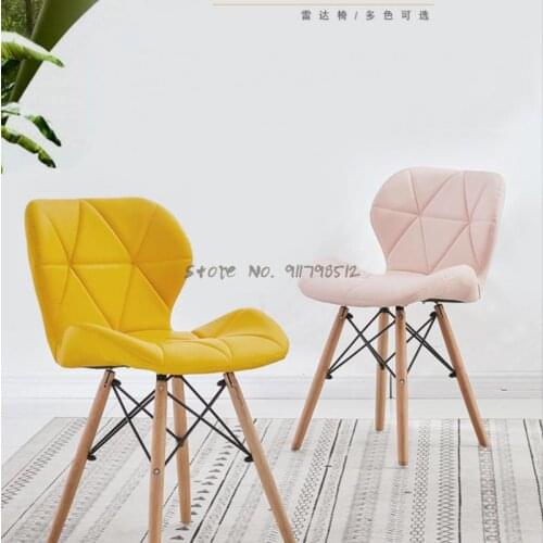 Ins net red restaurant chair home bedroom makeup chair student dormitory creative stool backrest lazy Nordic