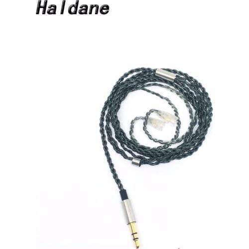 Free Shipping Haldane 1.2m ie80 cable for IE8 IE80 IE8i Earphone Upgrading Replacement Single Crystal Copper Headset Cables