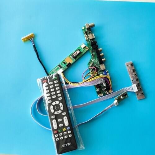 Kit display controller board LVDS 30-Pin fit CLAA150PB03/TFTMD38971CBA/TM150SP/LQ150F1LH22 1CCFL panel VGA+AV+USB 1400*1050