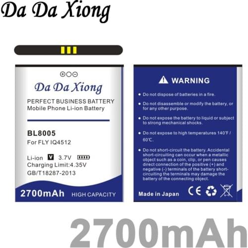 Da Da Xiong 2700mAh BL8005 Li-ion Phone Battery for FLY IQ4512 Phone