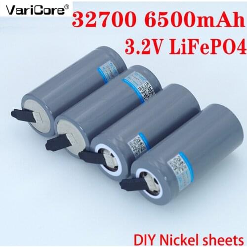 VariCore 3,2 V 32700 6500mAh LiFePO4 battery 35A Continuous discharge Maximum 55A High power battery + Nickel leaves