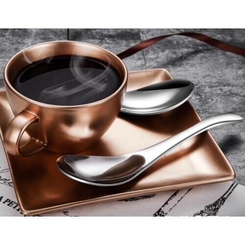 1PC 304 Stainless Steel Sugar Salt Spice Condiment Spoon Kids Spoon Ice Cream Spoon Tea Coffee Scoop Kitchen Tools PM 025