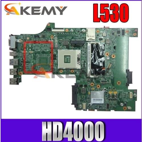 Akemy FRU 04Y2022 for lenovo ThinkPad L530 15 Inch Laptop motherboard HD4000 SLJ8E DDR3