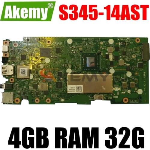 ELAC1 LA-H141P mainboard For Lenovo Chromebook S345-14AST laptop motherboard with AMD CPU 4GB RAM 32G 100% fully tested