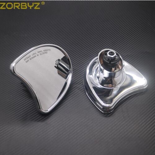 ZORBYZ Motorcycle Chrome Fairing Mount Rearview Side Mirror For Harley Touring Electra Street Glide 2014-2016