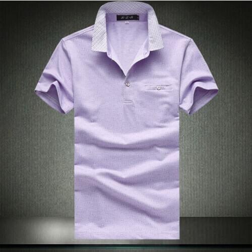 New Brand Fashion 2020 Classic Men Polo Summer Short Sleeve Polos Mens Solid Cotton Shirt Plus Size 5XL 1818