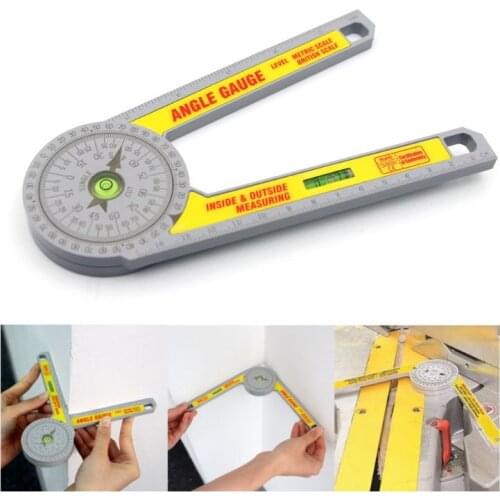 2021 New 360 Degree Miter Saw Protractor High Accuracy Angle Finder Measuring Ruler Tool