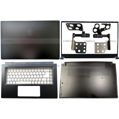 NEW Laptop LCD Back Cover/Front Bezel/Hinges/Palmrest/Bottom Case For MSI PS63 Modern 3076S1A411 3076S1C414 3076S1D413 Black