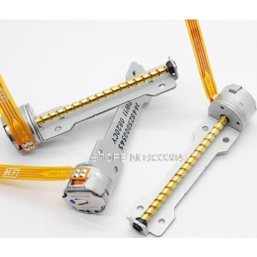 Wholesale 10pcs 3V-6V 4 wire 2 phase dc stepper motor micro motor stepping motor dia 15mm with 50mm screw rod