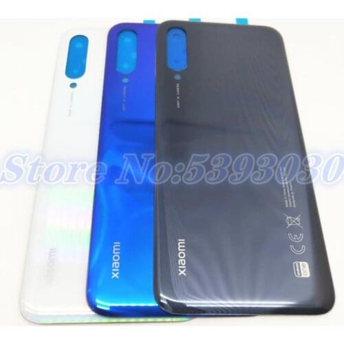 New Original For Xiaomi Mi CC9e A3 Glass Back Battery Cover Back Panel Rear Door Housing Case Replacement Parts