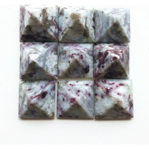 Natural Red Tourmaline Pyramid Crystal Energy Point Meditation Wand Decoration Natural Quartz Crystals