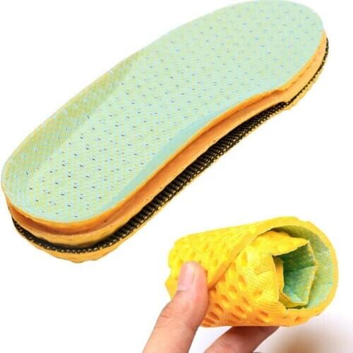 Cuttable Stretch Breathable Deodorant Running Cushion Insoles Feet Man Women Insoles For Shoes Sole Orthopedic Pad Memory Foam