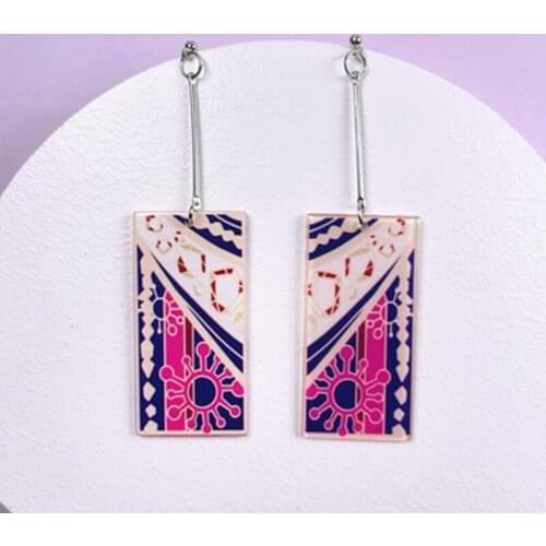 Anime Cartoon Demon Slayer Blade Ear Clamps Demon Slayer Nine Pillar Earrings Tanjirou Nidou Yiyong Butterfly Ninja Earrings