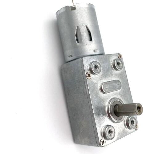 6V 12V 24V DC Worm Gear Motor 370 High Torque Gearbox Motor 2-375 RPM Mini Micro Metal Electric Gear Reducer Reduction Motor