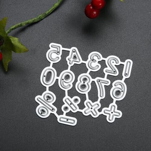 Number Dies Symbol Craft Decorative Paper Art Embossing Cutting Die Card Craft Anniversary Unforgetting Number Cutting Dies