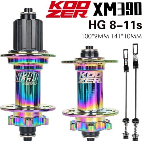 KOOZER MTB BOOST Hubs 141*10mm 4 bearing 6 claw Mountain Bike QR Bicycle hub 32 holes For 8 9 10 11 12 Speed HG XD MS Hubs XM390