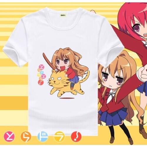 Toradora! Cosplay T Shirt TigerXDragon Kushieda Minori Kushieda Minori Print T-Shirt Summer Graphic Tees Harajuku Top Costume