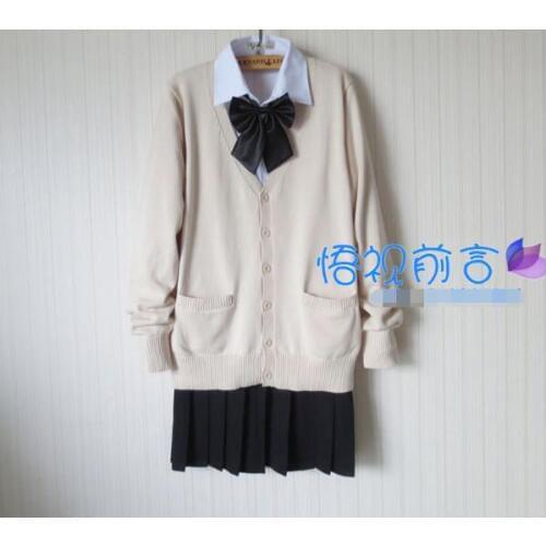 JK Preppy Style Uniforms School Uniforms for Women Cardigan Coat Japanese Anime Cosplay Lolita Uniform Suit