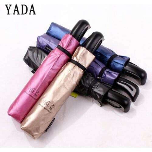 YADA New Reverse Animal Rhinoceros Umbrella Folding Rainy Automatic Umbrellas For Women Men UV Outdoor Starry Sky Umbrella YD228