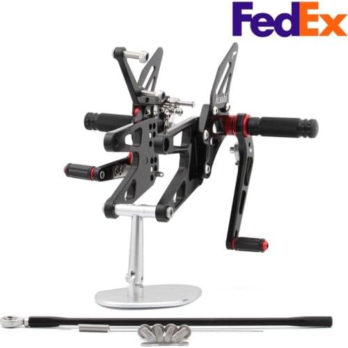 Topteng CNC Rearsets For Yamaha YZF R6 YZF-R6 2003-2005 Rearset Rear set Footpegs Adjustable Motorcycle Covers