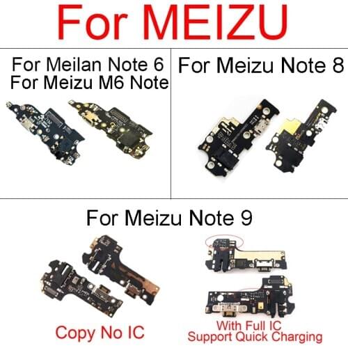 Charger USB Jack Board For Meizu M6 Note/Meilan Note 6 Charging Port Board With Microphone For Meizu Note 8 9 M822H M822Q M923Q