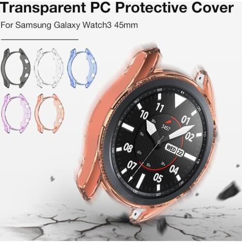 Watch Bezel Insert PC Screen Protector Screen Protective Cover Case Anti-scratch Silicone Shell For Samsung Galaxy Watch3