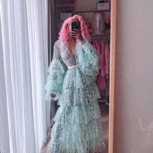 Aqua Blue Evening Gowns African One Shoulder Applique Long Prom Gowns Sleeves Mermaid Formal Dress robe de soiree Abendkleider