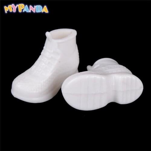 10 Pairs White Doll Sneakers Shoes Dolls Accessories Gift Fashion for Girl for 30cm doll Wholesale Best Birthday Gifts