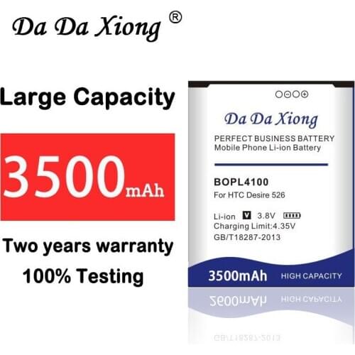 100% New High Quality 3500mAh BOPL4100 BOPM3100 Battery for HTC Desire 526 526G 526G+ Dual SIM D526h Replacement phone battery