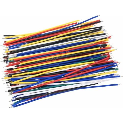 130PC 24AWG Breadboard Jumper Cable Wires Kit Tinning Double Tinned Component Pack Colorful 13 Types 10 Pcs each 5CM 8CM 10CM