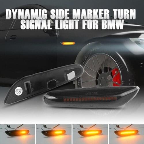 2Pcs Car Turn Signals for BMW E81/E82/E90/E91/E92/E93/E60/E61 1 3 5 X Series Automobile Electric Accessories