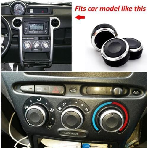 3PCS FOR Toyota funcargo / probox SWITCH KNOB KNOBS HEATER HEAT CLIMATE CONTROL BUTTONS DIALS FRAME A/C AIR CON COVER