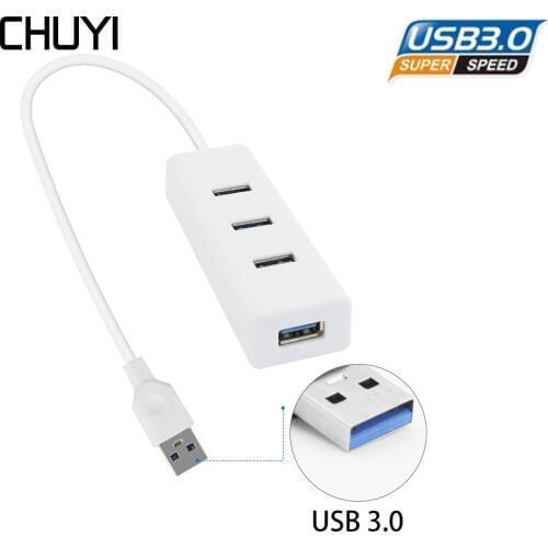 4 Port Micro USB Hub 3.0 USB Splitter High Speed Simple Multi Ports Hub Adapter For Tablet Laptop Computer Macbook Pro Keyboard