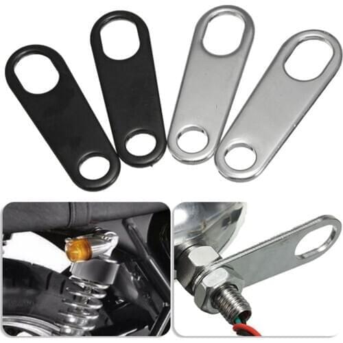 60% HOT SALES!!! 10mm 2Pcs Motorcycle Indicator Turn Signal Light Lamp Holder Shock Brackets