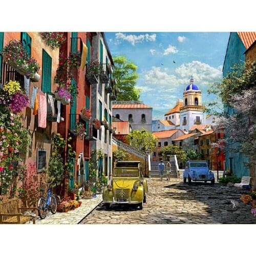 5D Diamond Embroidery Beautiful Landscape Diamond Painting Full Round Rhinestones Pictures Cross Stitch Mosaic Home Decor Gift