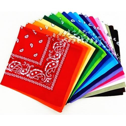 Bohemian Print Bandana Hair Bands for Girls Women Kids Unisex Square Scarf Turban Headband Hair Accessories