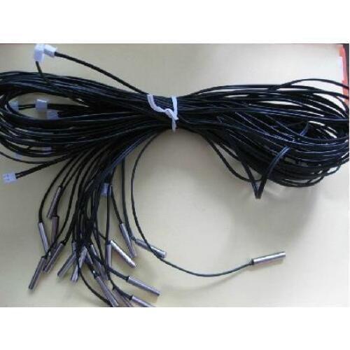 Free Shipping! 5pcx NTC thermistor, 10K 1% accuracy, 10K temperature sensor temperature probe 1 m 3950