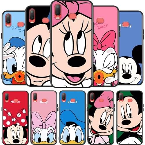 Mickey Minnie Couple for Samsung Galaxy A9 A8 Star A750 A7 A6 A5 A3 Plus 2018 2017 2016 Silicone Soft Black Phone Case