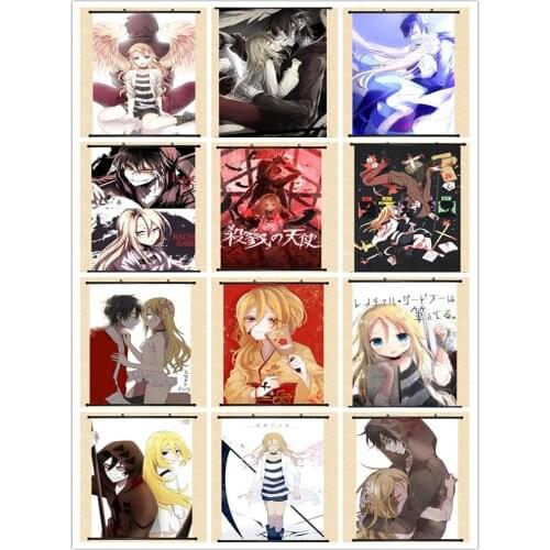 Coscase Japanese Anime Games Angels of Death Isaac Foster Daniel Catherine Ray Home Decor Wall Scroll Poster Decorative Picture