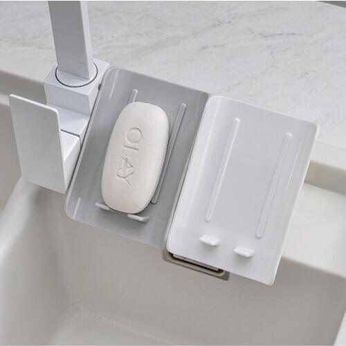 Soap Holder Bathroom Shower Soap Storage Box Dish Plates saver Drainage Plastic container Free Drilling Wall Shelf Bath Tray