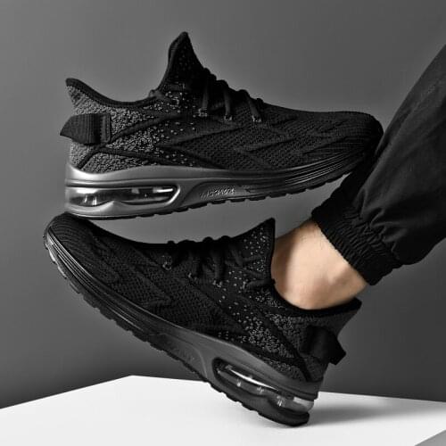 Running Shoes Men Breathable Mesh Air Cushion Sports Shoes High Quality Outdoor Light Walking Casual Sneakers Plus Size 39-48