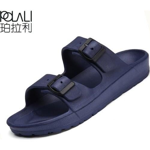 Mens Summer Water Beach Sandals Breathable Cool Slides Slippers Men Fashion Lightweight Unisex Jelly Shoes Sandalia Masculina