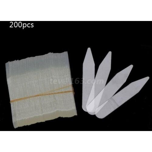 200Pcs Plastic Collar Stiffeners Stays Bones Set For Dress Shirt Mens Gifts Clear Plastic Collar Stays 55 x 10 mm