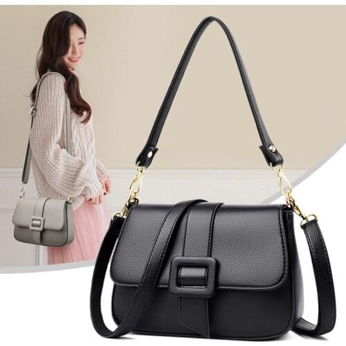 FUNMARDI Simple Female Bags 2021 New Small Square Bag PU Leather Bags Shoulder Bag Crossbody Bags Hand Bags Casual Lady WLHB2320