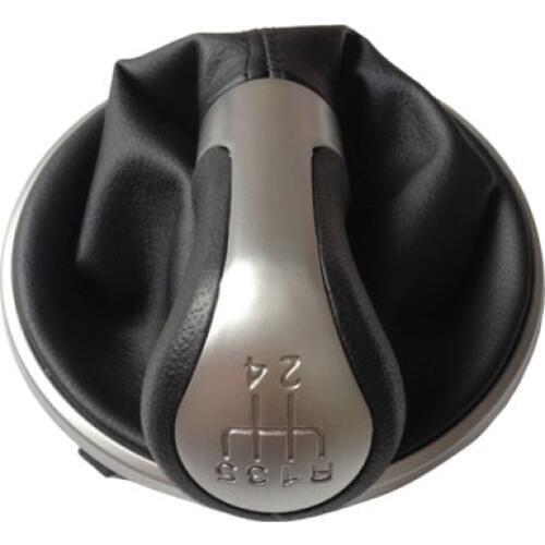 Car Gear Shift Knob Silver Cap For Skoda Fabia II 2007 2008 2009 2010 2011 2012 Car Styling Accessories