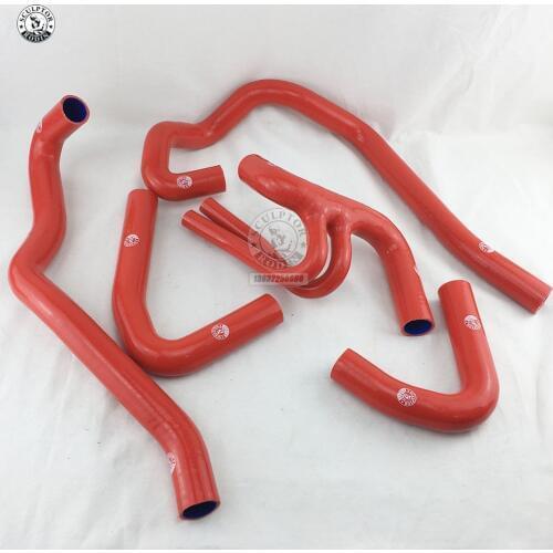 SILICONE RADIATOR HOSE FOR PEUGEOT 106 GT I / CITROEN SAXO VIS 16V (5PCS) red/blue/black