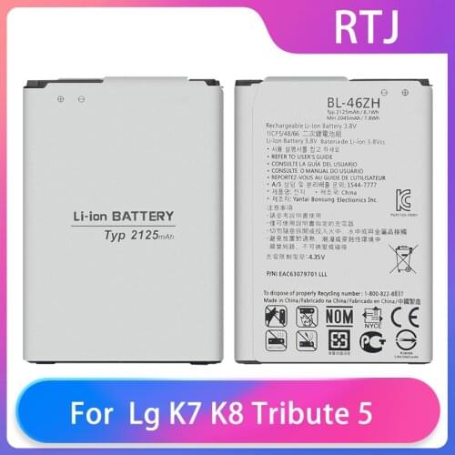 Runtianjin Replacement Cell Phone Batteries BL-46ZH For Lg K7 K8 Tribute 5 AS330 K332 K350N K371 K373 K8V K89 LS675 Battery