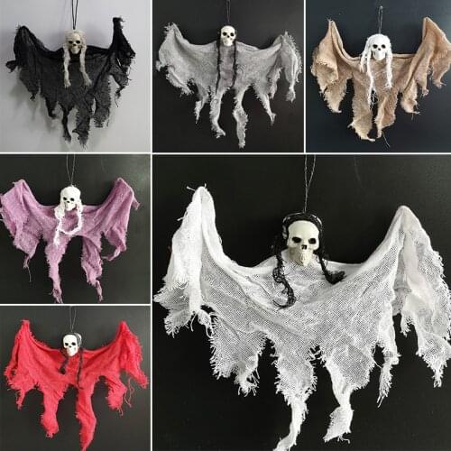 Halloween Hanging Skull Head Ghost Haunted House Escape Horror Props Ornament Home Terror Scary Halloween Party Decorations