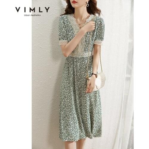 Vimly Summer Short Sleeve Dresses