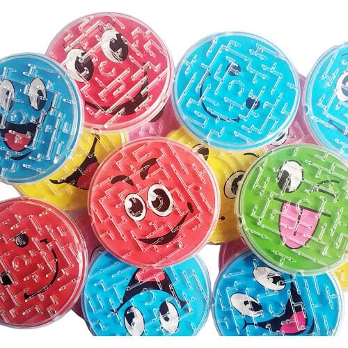 4 pcs Magic Puzzle Speed Labyrinth Track Maze Steel Ball Maze Puzzle Toy Ball Track Maze Toy for Children Steel Ball Track Gift